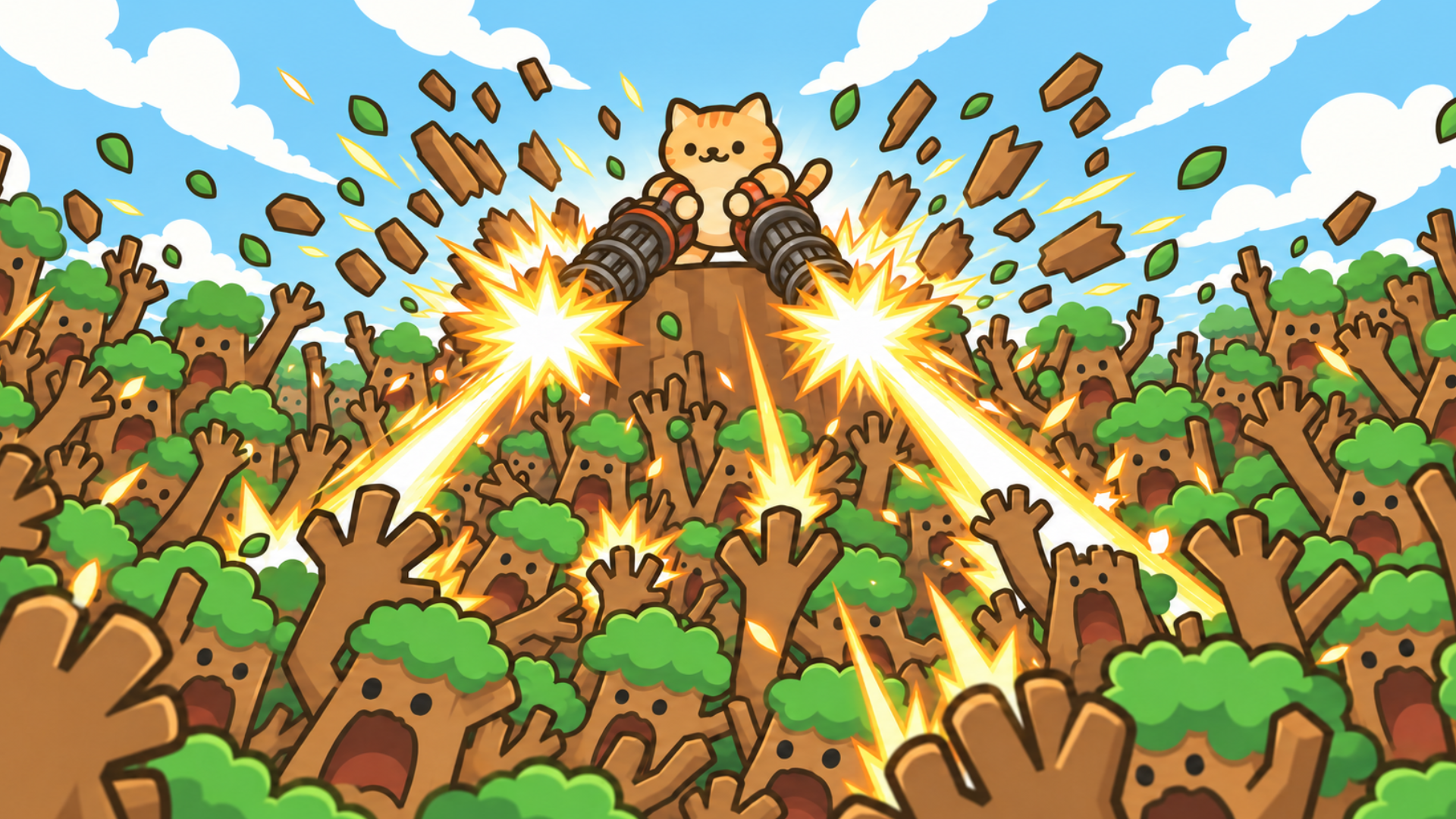 枪手猫咪:放置射击RPG 游戏截图 1
